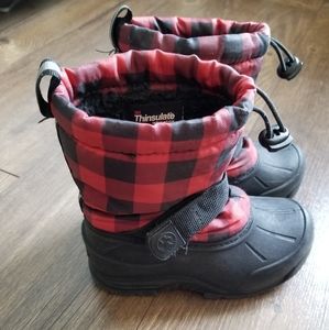 THINSULATE BUFFALO PLAID SNOW BOOTS